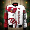 NFL Tampa Bay Buccaneers White Red Bomber Jacket V3