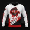 NFL Tampa Bay Buccaneers White Red Pullover Hoodie