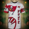NFL Tampa Bay Buccaneers White Red T-Shirt V3