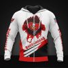 NFL Tampa Bay Buccaneers White Red Zip Up Hoodie