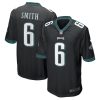 Philadelphia Eagles DeVonta Smith Nike Black NFL Game Jersey