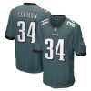 Philadelphia Eagles Trey Sermon Nike Midnight Green NFL Game Jersey