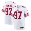 San Francisco 49ers Bryant Young Nike White NFL Game Jersey