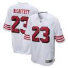 San Francisco 49ers Christian McCaffrey Nike White Alternate NFL Game Jersey