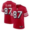 San Francisco 49ers Dwight Clark Nike Scarlet Alternate NFL Game Jersey
