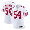 San Francisco 49ers Fred Warner Nike White NFL Game Jersey