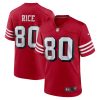 San Francisco 49ers Jerry Rice Nike Scarlet NFL Game Jersey