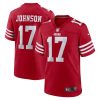 San Francisco 49ers Josh Johnson Nike Scarlet NFL Game Jersey