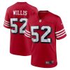 San Francisco 49ers Patrick Willis Nike Scarlet Alternate NFL Game Jersey
