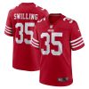 San Francisco 49ers Tre Swilling Nike Scarlet NFL Game Jersey
