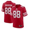 San Francisco 49ers Tyron Johnson Nike Scarlet NFL Game Jersey