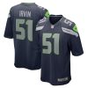 Seattle Seahawks Bruce Irvin Nike College Navy NFL Game Jersey
