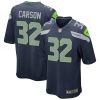 Seattle Seahawks Chris Carson Nike College Navy NFL Game Jersey