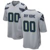 Seattle Seahawks Nike Grey Custom NFL Game Jersey