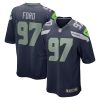 Seattle Seahawks Poona Ford Nike College Navy NFL Game Jersey