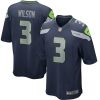 Seattle Seahawks Russell Wilson Nike College Navy NFL Game Jersey