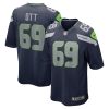 Seattle Seahawks Tyler Ott Nike College Navy NFL Game Jersey