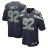 Seattle Seahawks Tyreke Smith Nike College Navy NFL Game Jersey