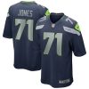Seattle Seahawks Walter Jones Nike College Navy NFL Game Jersey