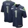Seattle Seahawks Warren Moon Nike College Navy NFL Game Jersey