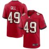 Tampa Bay Buccaneers Cam Gill Nike Red NFL Game Jersey