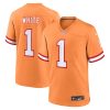 Tampa Bay Buccaneers Rachaad White Nike Orange Throwback NFL Game Jersey
