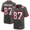 Tampa Bay Buccaneers Rob Gronkowski Nike Pewter NFL Game Jersey