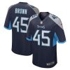 Tennessee Titans Kyron Brown Nike Navy NFL Game Jersey