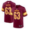 Washington Commanders Nick Gates Nike Burgundy NFL Game Jersey