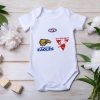 AFL 2 Teams Baby Onesie