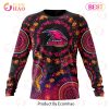 AFL Adelaide Crows Custom Name Number Pink Breast Cancer Sweatshirt
