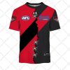 AFL Essendon Bombers Custom Name Number 2023 Mix Guernsey V2 T-Shirt