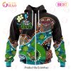 AFL Essendon Bombers Custom Name Number 2023 Special NAIDOC Zip Up Hoodie
