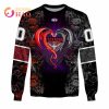 AFL Essendon Bombers Custom Name Number Rose Dragon Sweatshirt