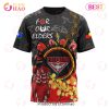AFL Essendon Bombers Custom Name Number Special NAIDOC Design T-Shirt