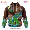 AFL Hawthorn Hawks Custom Name Number 2023 Special NAIDOC Pullover Hoodie