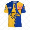 AFL West Coast Eagles Custom Name Number 2023 Mix Guernsey V2 T-Shirt