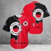 Excelsior Rotterdam Red Black Baseball Jersey