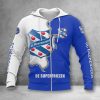 SC Heerenveen Logo Blue White Zip Up Hoodie