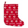 NBA Atlanta Hawks Custom Name Multi Logo Christmas Socks
