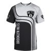 NBA Brooklyn Nets Black White Curves T-Shirt