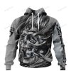 NBA Brooklyn Nets Custom Name Number Skull Jersey Pullover Hoodie