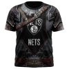 NBA Brooklyn Nets Custom Name Number Warrior Armor Jersey T-Shirt