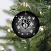 NBA Brooklyn Nets Merry Christmas Round Ornament