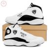 NBA Brooklyn Nets White Black Air Jordan 13 Shoes