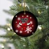 NBA Chicago Bulls Merry Christmas Round Ornament