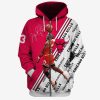 NBA Chicago Bulls Michael Jordan #23 Zip Up Hoodie V12