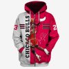 NBA Chicago Bulls Michael Jordan #23 Zip Up Hoodie V13