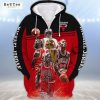 NBA Chicago Bulls Michael Jordan #23 Zip Up Hoodie V16
