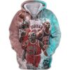NBA Chicago Bulls Michael Jordan Player Zip Up Hoodie